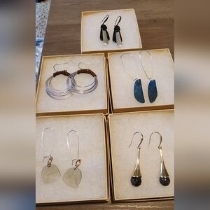 Lot of Robert Lee Morris earrings.